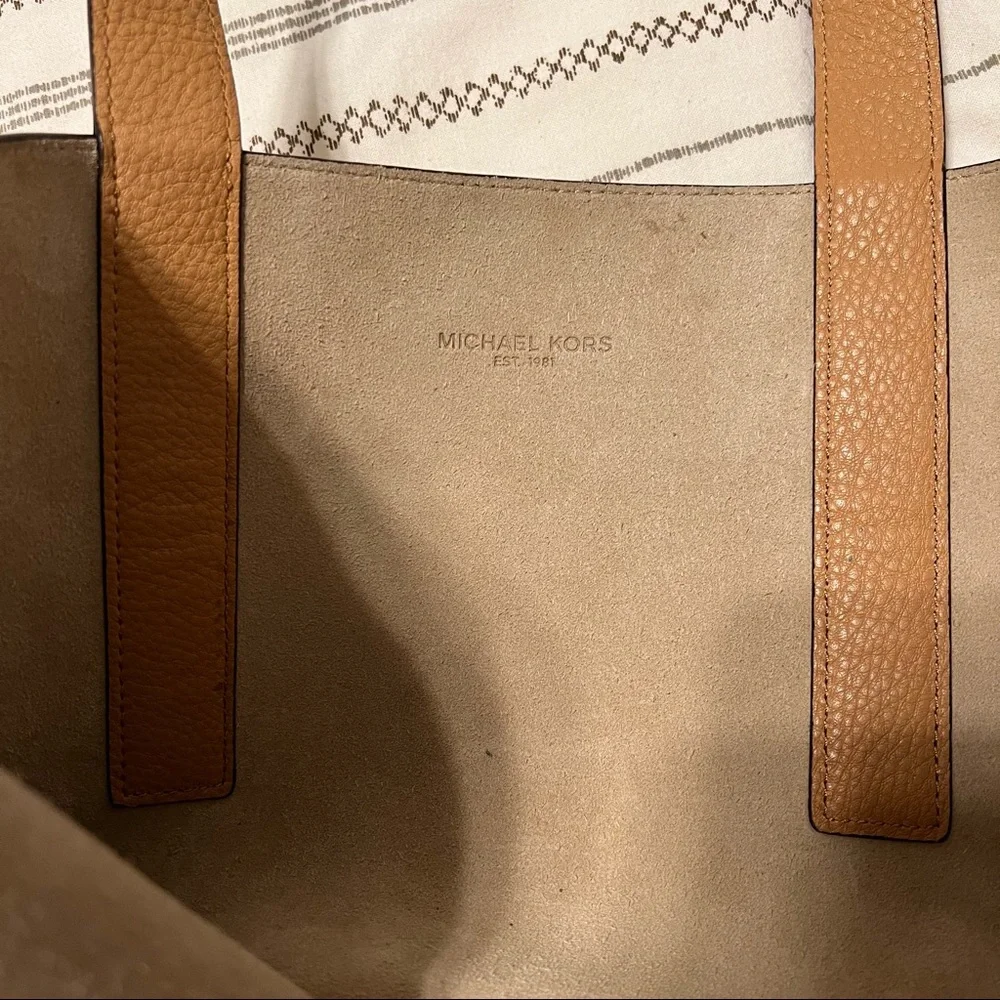 Authentic Michael Kors Men’s Mason Pebbled Leather Reversible Suede Tote Bag